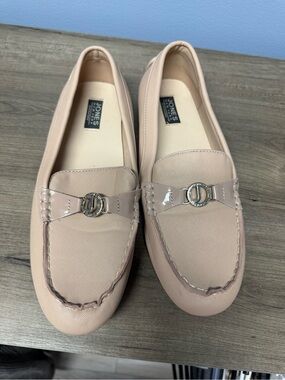 Jones New York Nude Patent-Trim Loafers